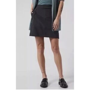 Athleta Style Vienna Cargo Skort Womens Size 14 Black Golf/Tennis /PIckleball